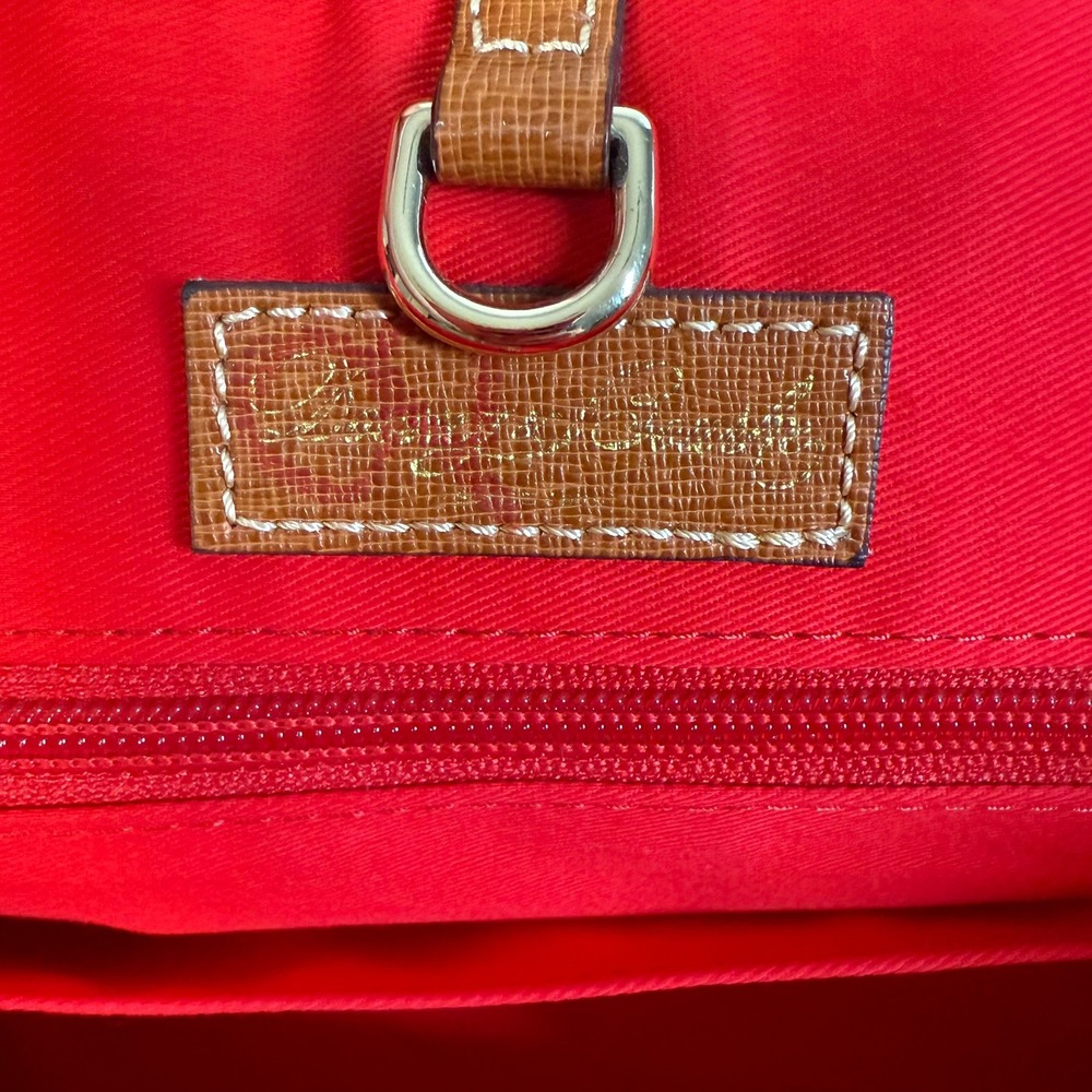 Dooney & Bourke Pink Leather Trim Nylon Tote Bag Shoulder Bag - Picture 3 of 14